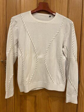 Sweater with Metal Chain Accents